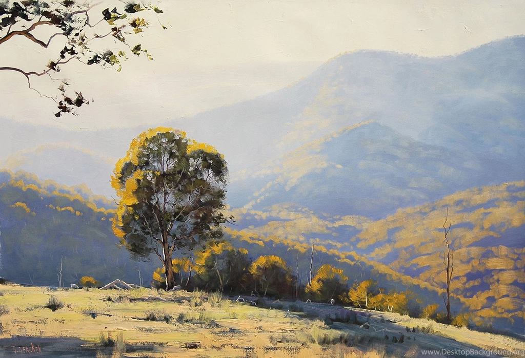 ART DRAWING ARTSAUS AUSTRALIAN LIGHT Painting Landscape Wallpapers ...