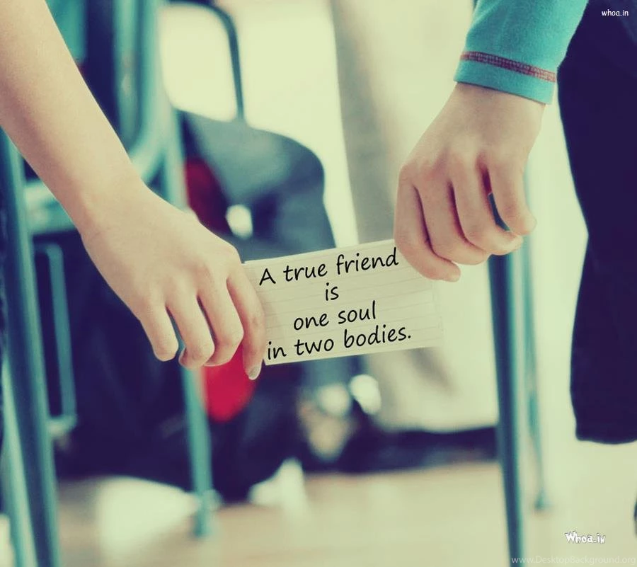 A True Friend Friendship Day Quote In Couples Hand Love Image Photo