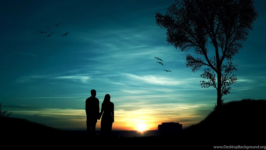 Boy Girl Couple In Sunset Picture Wallpapers Gallery
