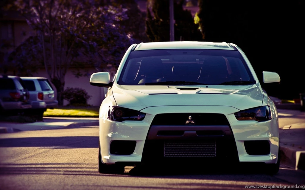 Mitsubishi Lancer Evolution X Parking Wallpapers
