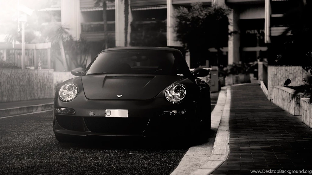 Black And White, Cars, Grayscale, Porsche 911 Carrera :: Wallpapers