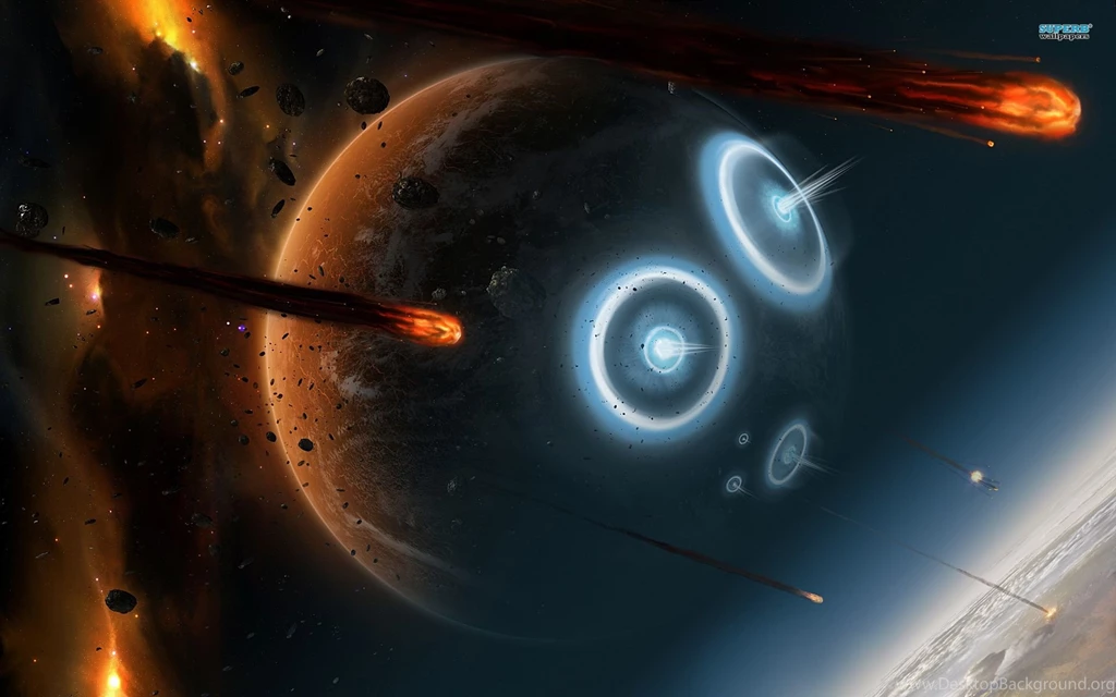Planets Hit By Asteroids Wallpapers   Fantasy Wallpapers