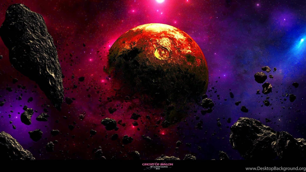 Planet Galaxy Rock Universe Cosmos Asteroid Wallpapers   (