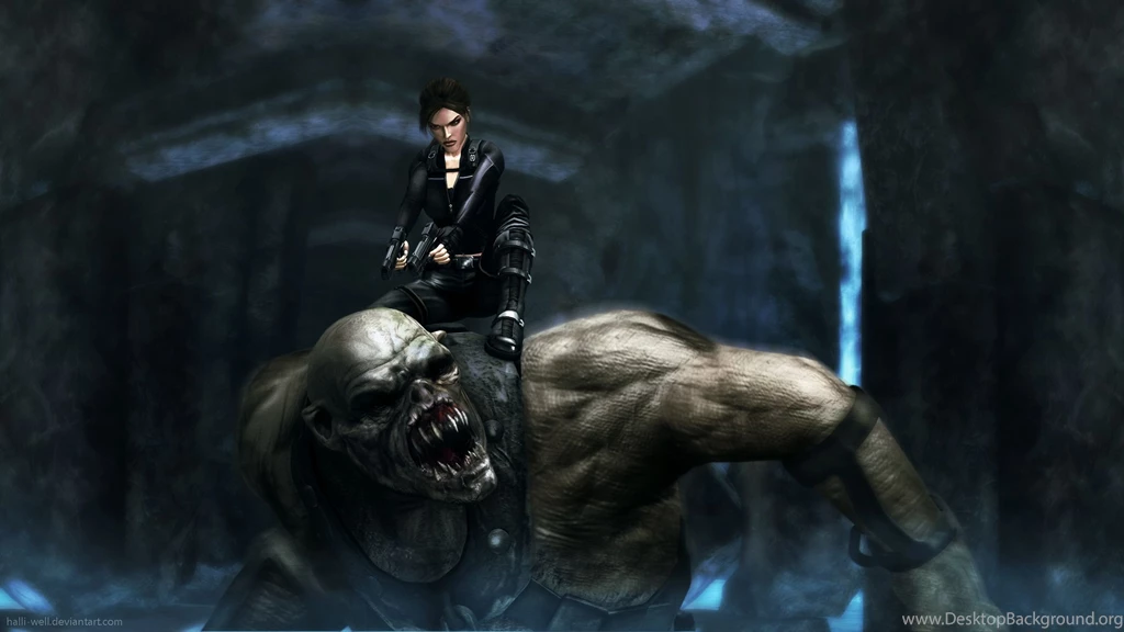 Tomb Raider Monster Battle Fantasy Lara Croft Wallpapers ...