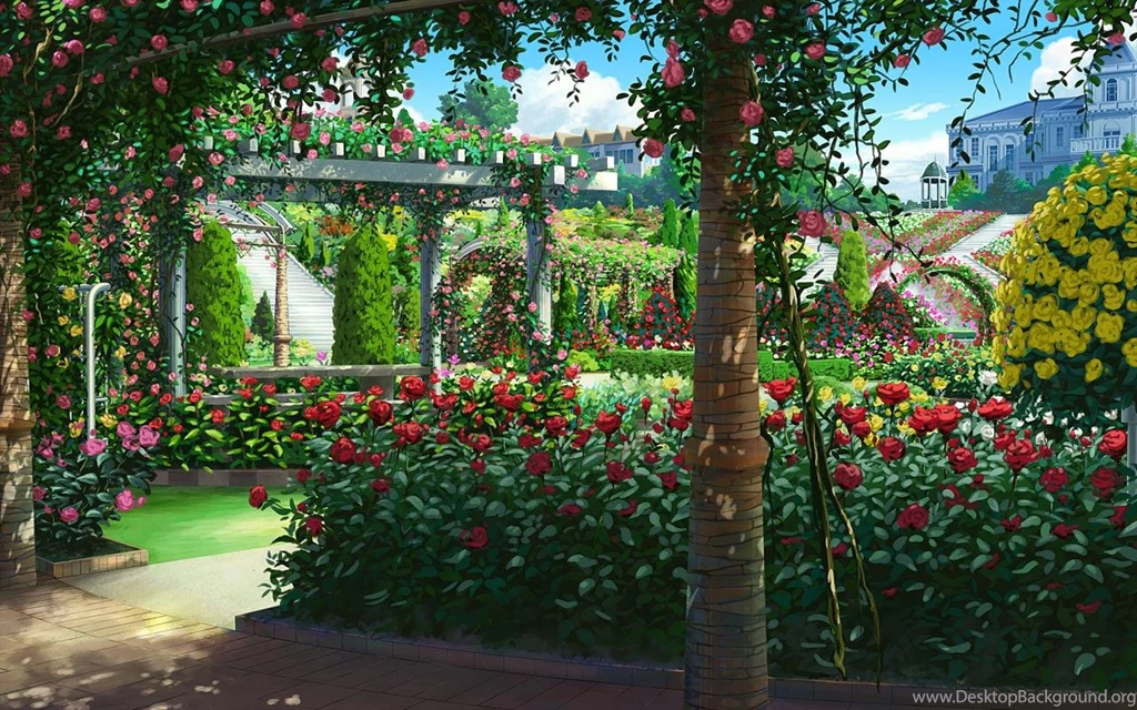 ROSE GARDEN WALLPAPER (