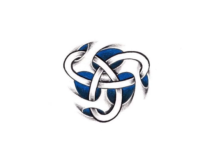Free Designs Abstract Celtic Knot In Blue Tattoo Wallpapers ...