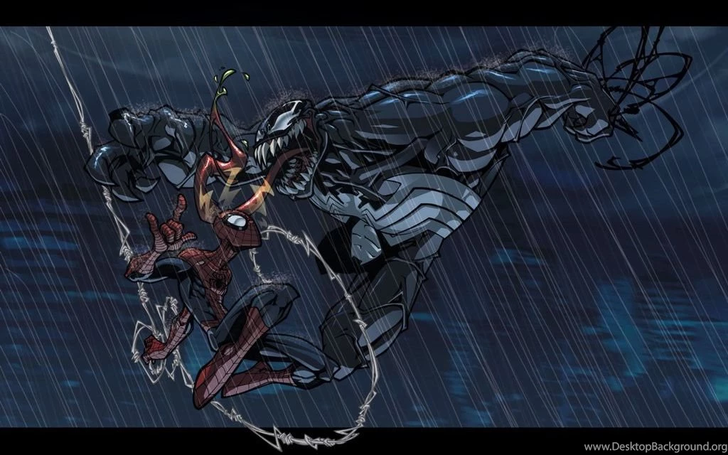 Spider man Vs Venom In The Rain