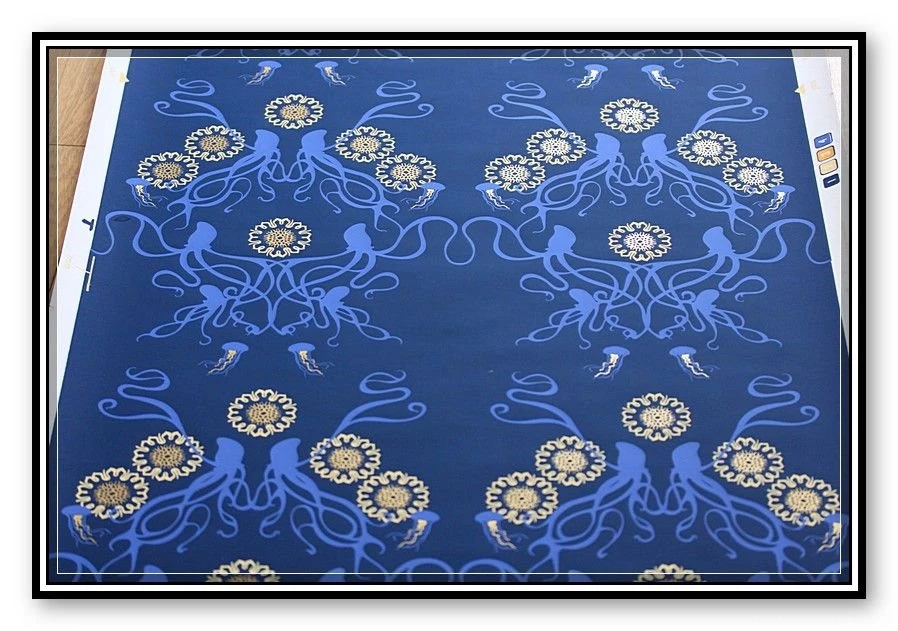 Wallcovering NYC: Installing A Designer Hand Print Wallpapers In ...