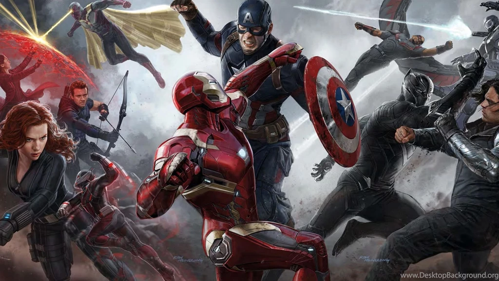 1920x1080 Captain America, Iron Man, Marvel, Artwork, Poster ...