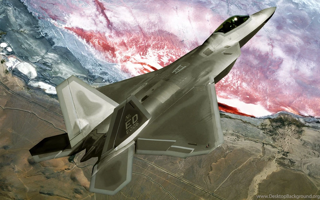 F22 Raptor Fly Over Wallpapers