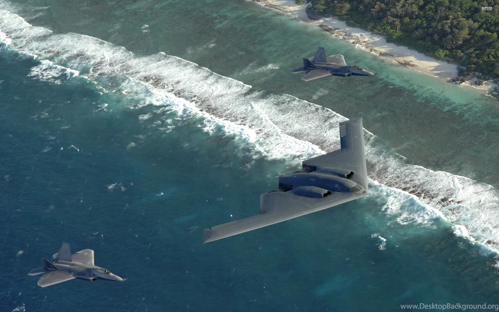 Northrop Grumman B 2 Spirit And Lockheed Martin F 22 Raptor ...