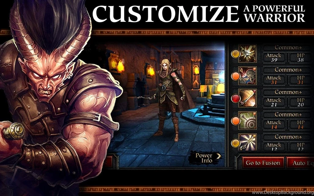 Download Free D&D Arena Of War To LG Optimus L5 E612.