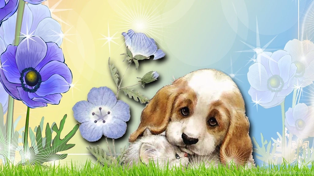 Wallpapers Fluffy Unicorn Hd Puppy Love 1920x1080