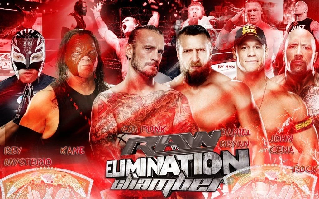 DeviantArt: More Like WWE Raw Elimination Chamber Custom Wallpapers ...
