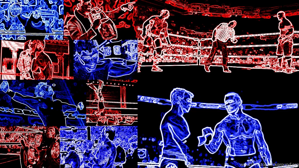 WWE SmackDown Vs RAW: Neon Wallpapers