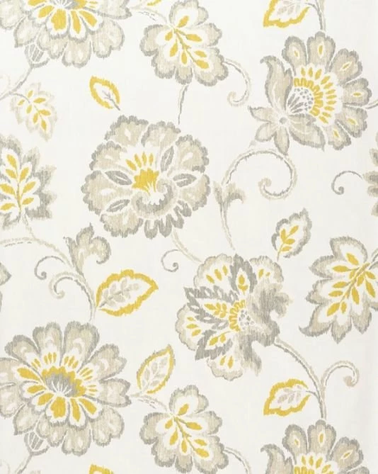 Alexa Floral Ikat Wallpapers Gold