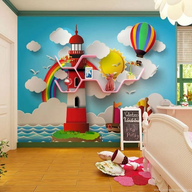 JCK VISION 3d Stereoscopic Cartoon Pattern Kids Room Wall Decor ...