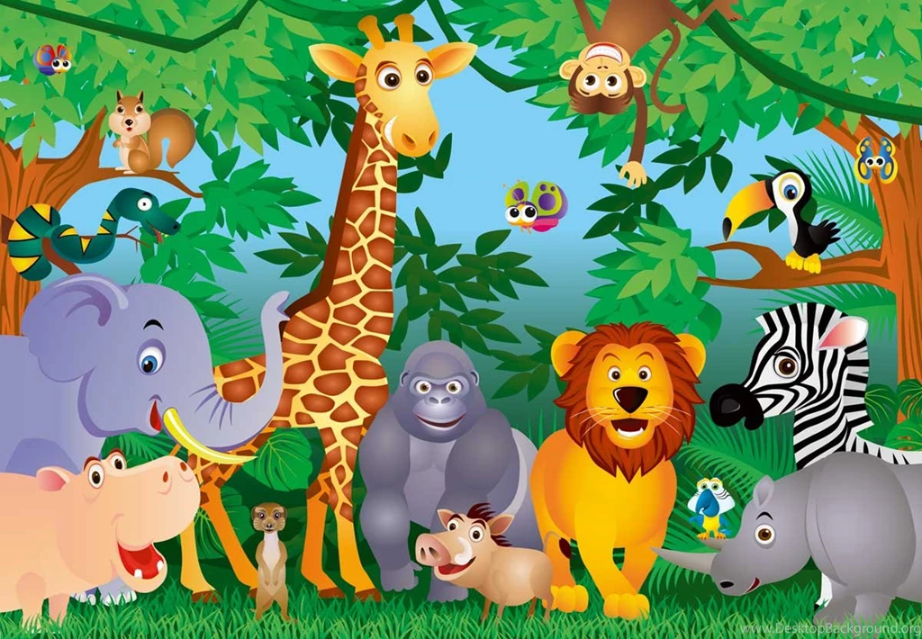 Kids Photo Wallpapers IN THE JUNGLE Photo Wallpapers Wall Mural