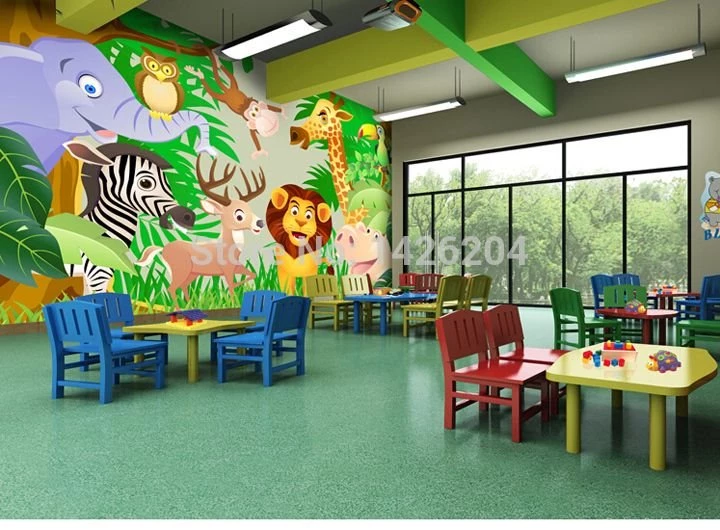 Aliexpress.com : Buy Great Wall Animal Party 3d Wallpapers Roll ...
