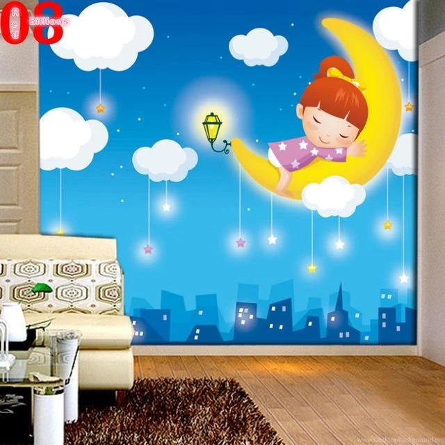 Three Dimensional Blue Wallpapers Tv Backgrounds Large Wall Murals ...