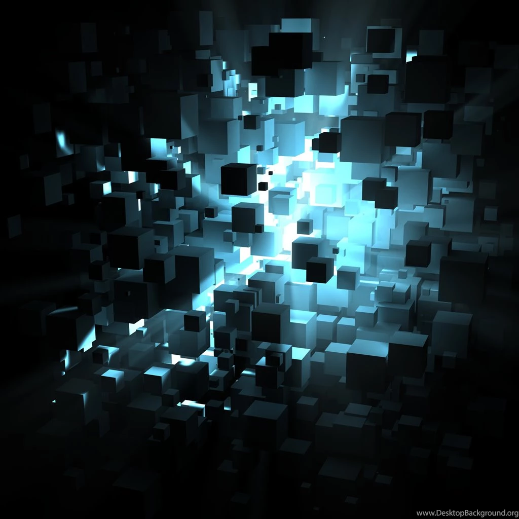 3D Cube Matrix 3D iPad Wallpapers