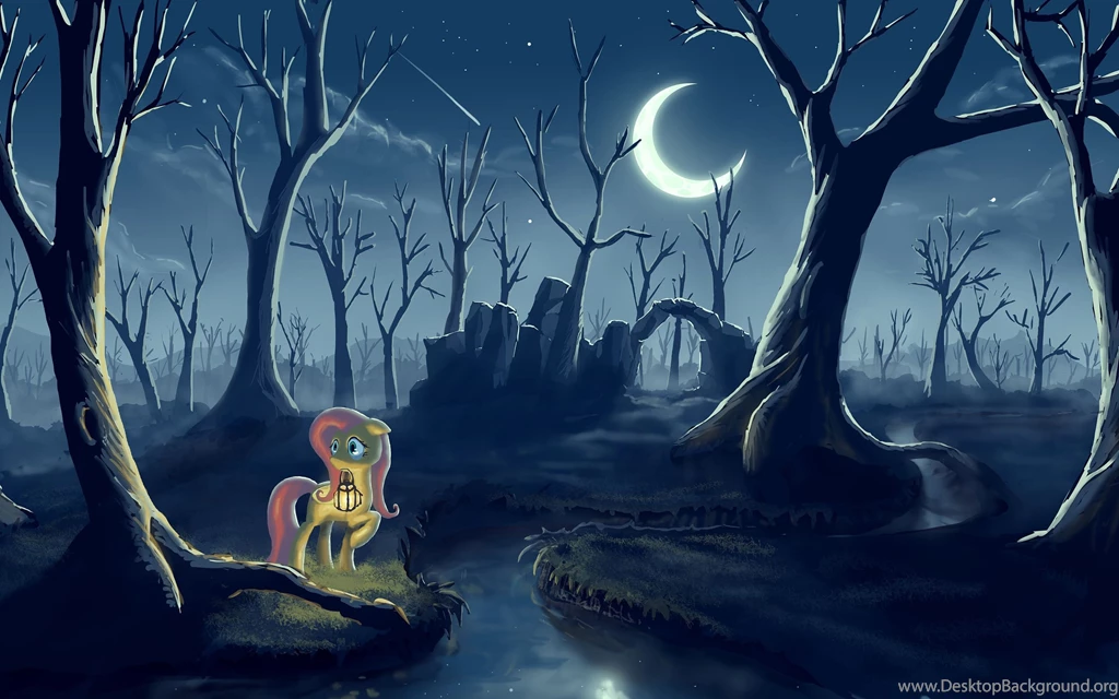 2560x1600 Lantern, Pony, The Moon, Forest, Night, My Little Pony ...