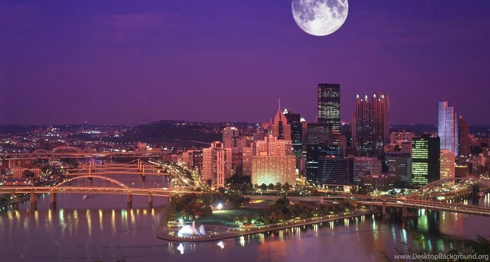 Pittsburgh Map Attractions   Wallpaper.