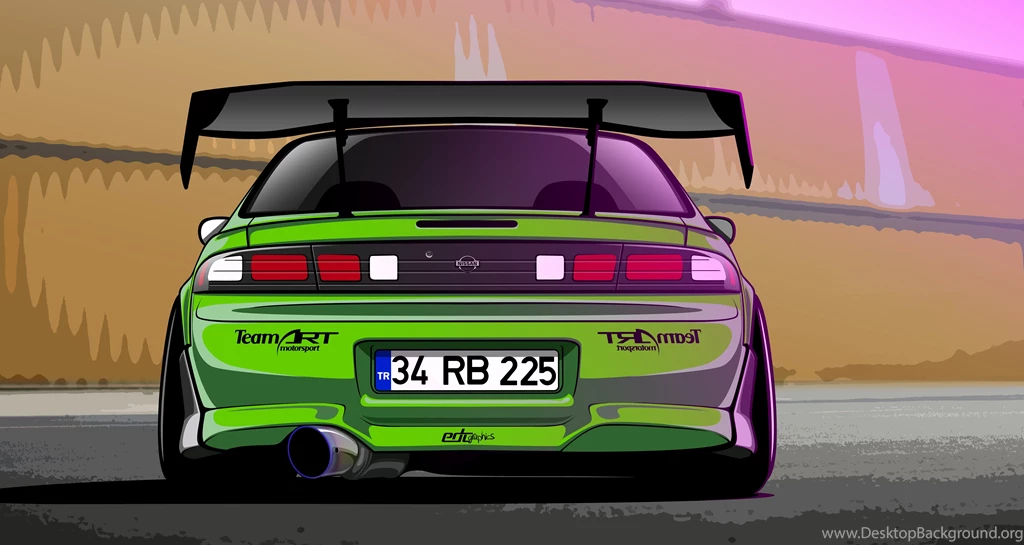 Download Wallpapers Nissan, Silvia, S14, 200sx, Green, Drift Spec ...