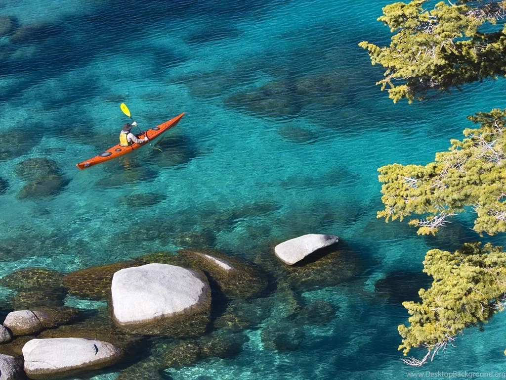 Nature: Kayaking At Lake Tahoe, Nevada, Picture Nr. 41370