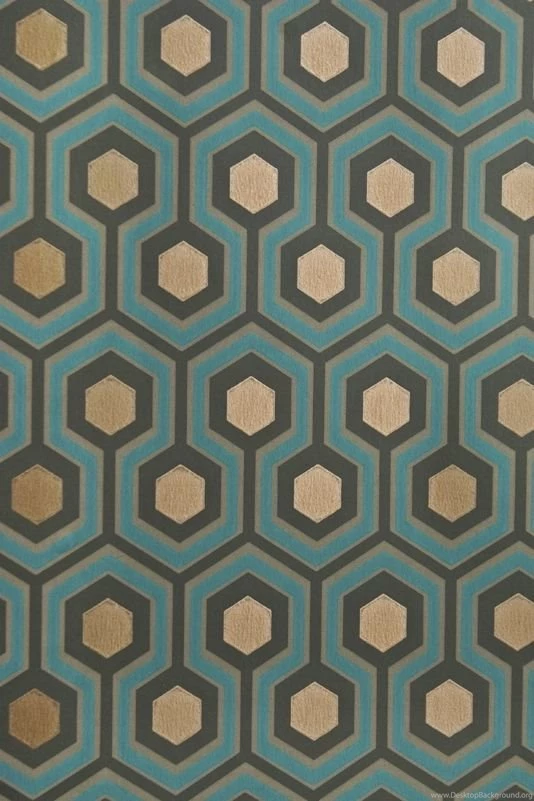 Turquoise, Gray, Metallic Gold Wallpapers