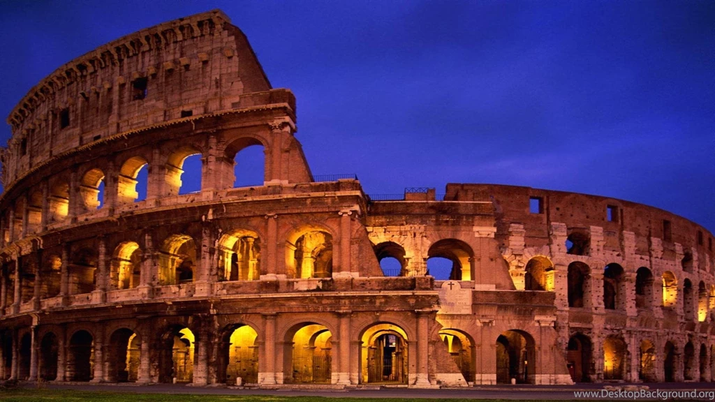 The Colosseum Rome Italy Travel Free Desktop Backgrounds Free ...