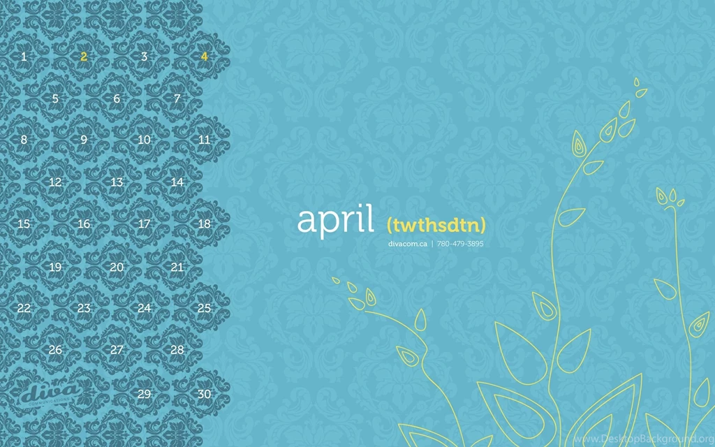 Wallpaper, April, Media 1774820