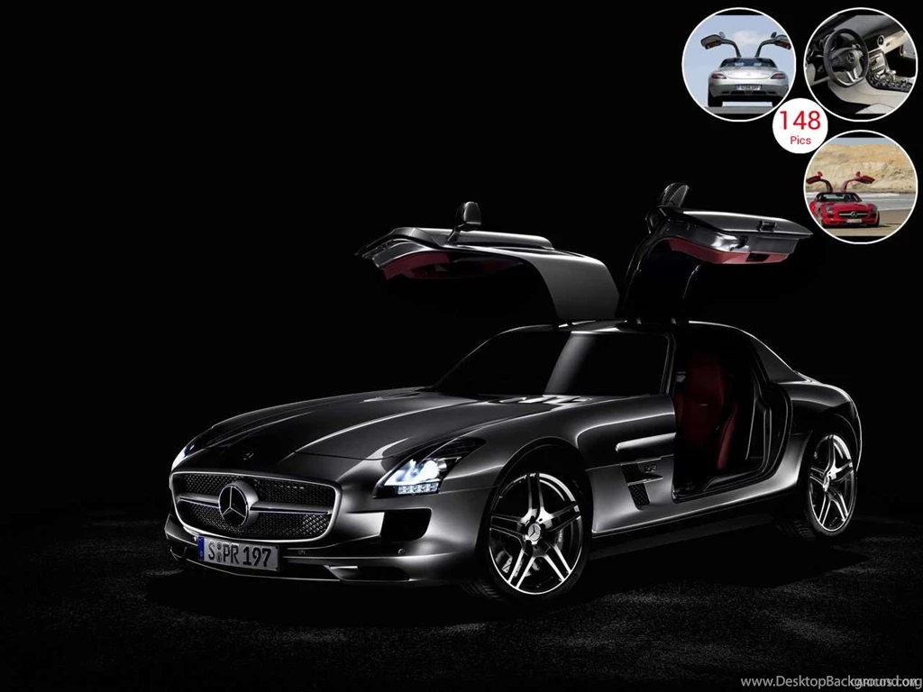 2010 Mercedes Benz SLS AMG Gullwing   Doors Open   Front Left ...