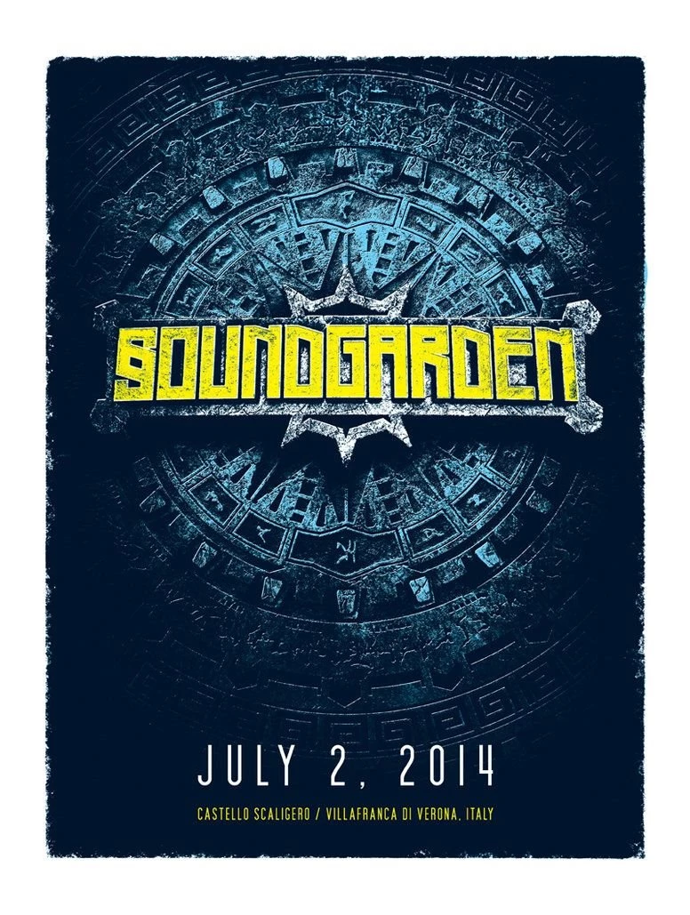 Soundgarden Verona Poster Official Screen Print By ...