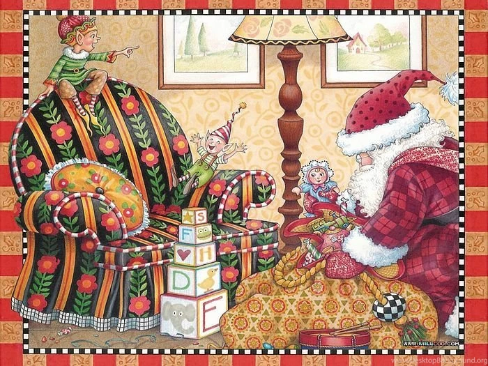 Art Illustration Of Santa Claus The Night Before Christmas 10 ...