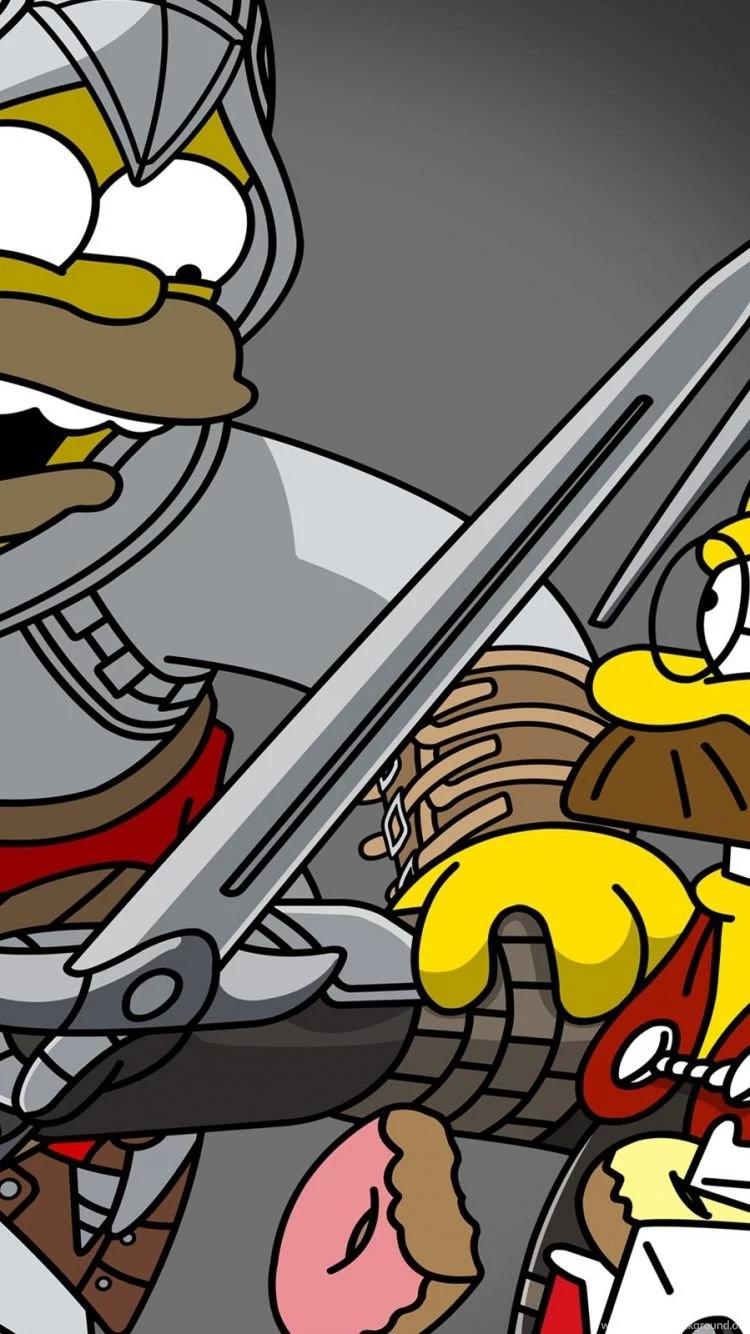 Download Wallpapers 750x1334 The Simpsons, Homer Simpson, Ned ...