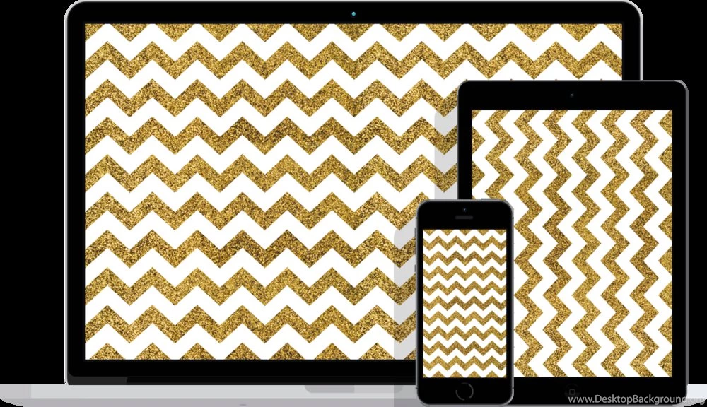 Gold Glitter Chevron Wallpapers Freebies! — Lizzy Dee Studio