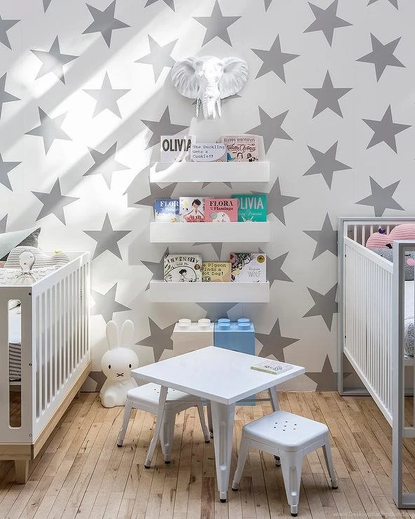 Silver Star Nursery Wallpapers Design, Decor, Photos, Pictures ...
