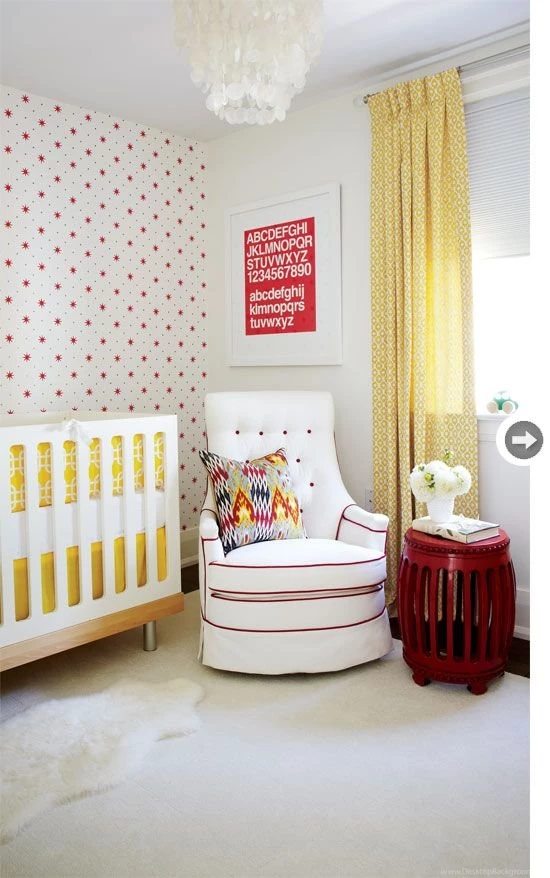 Red Accents In The Nursery « Spearmint Baby