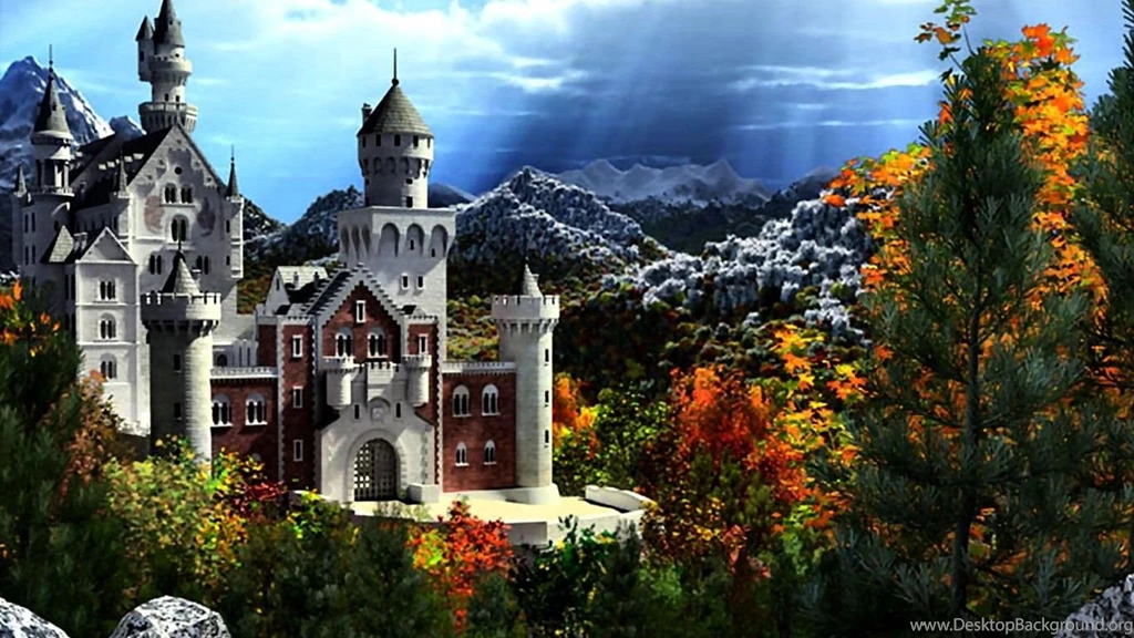 Computer Tag Wallpapers: Medieval Castle Painting Computer ...