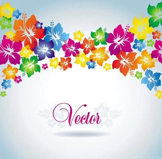 Colorful Flower Vector Backgrounds