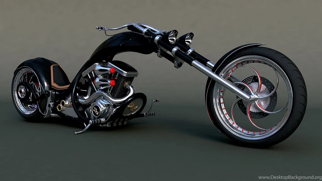 Black Elegant Chopper Bike Wallpapers .jpg