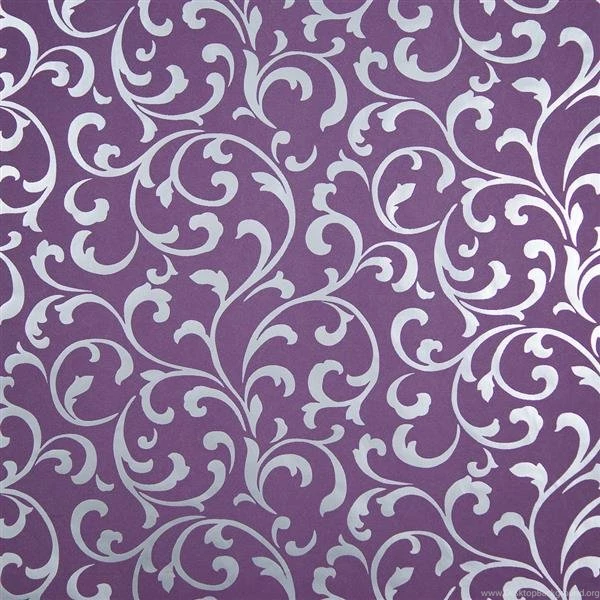 Wallpapers Galore Online Store. Purple Reflective Silver Embossed ...