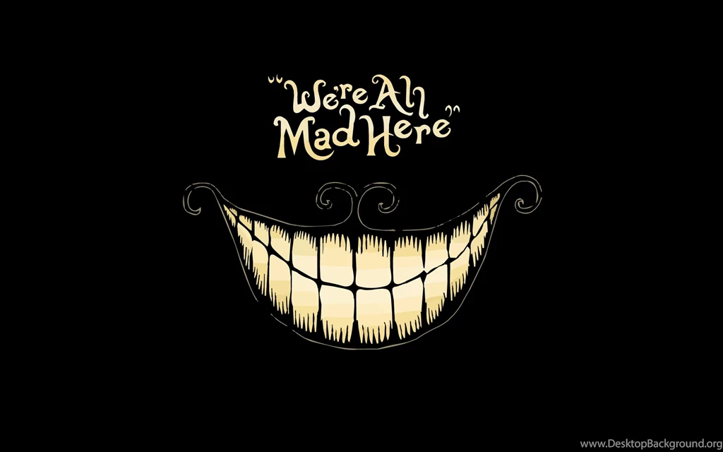 Dark, Black, Anime, Alice In Wonderland, Quote, Cheshire Cat ...