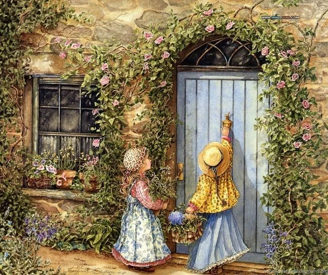 Friends Come Calling : Lovable Girls... Wallpapers