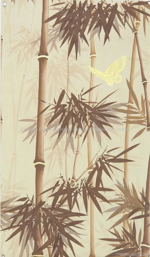 Hand painted Silk Wallpapers Bamboo Wallpapers Wall Coverings EC ...