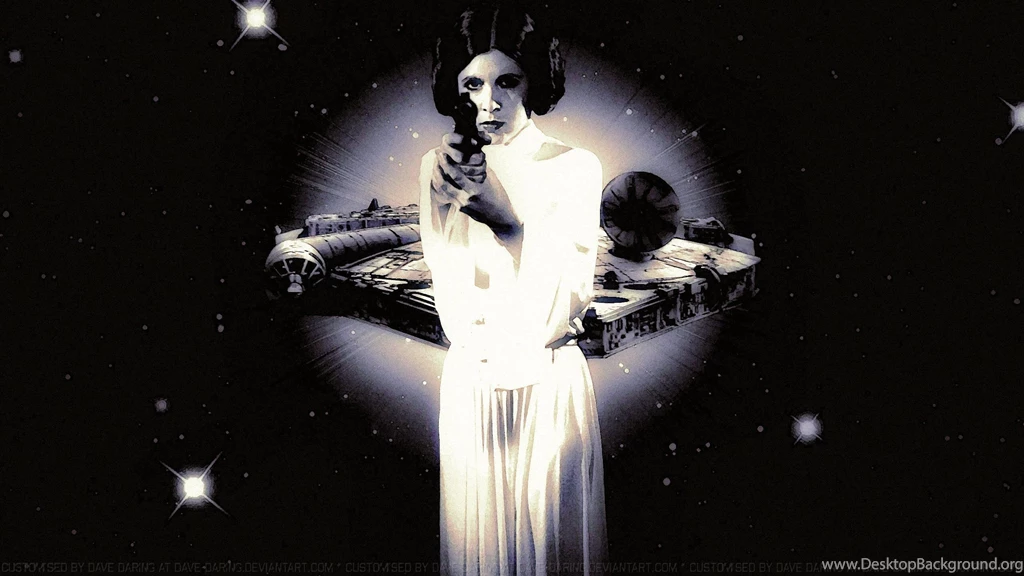 Carrie Fisher Princess Leia XLVIII Painted By Dave Daring On ...