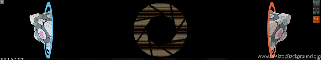 I See Your Portal Dual Monitor Wallpaper, And Raise You My Portal ...