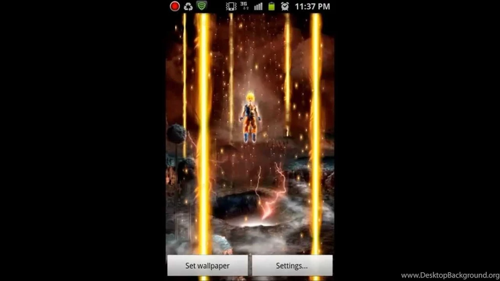 Dragon Ball Super Saiyan   Android Live Wallpapers   YouTube