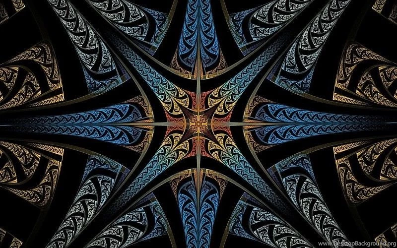 Abstract Starburst Fractal Wallpapers Free Desktop Backgrounds And ...